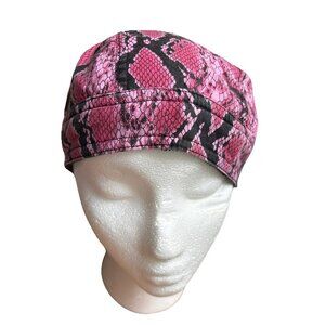 danbanna bandana Pink Snakeskin Design scarf Terry cloth sweatband